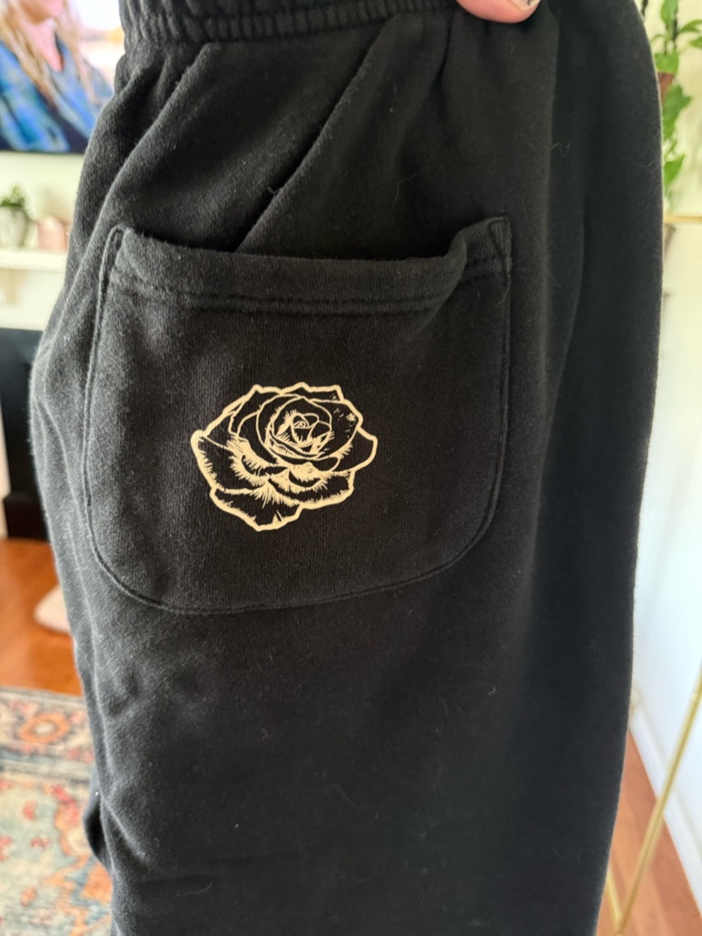 YoungLA Black Sweatpants - Picture 3 of 4